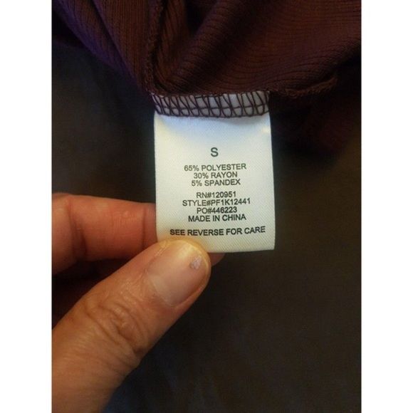 Pink Rose Womens Ribbed Short Sleeve Cropped Top Blouse Collar Button Size Small - Picture 7 of 12